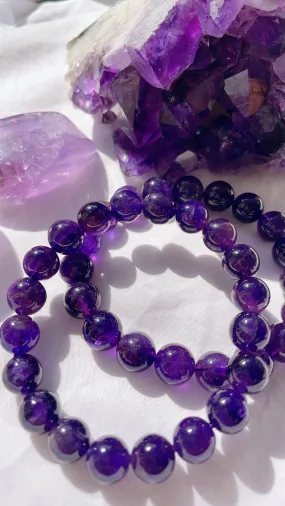 Dark Amethyst AAA    Grade Bracelet Top Quality