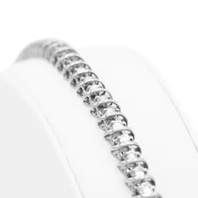 Diamond Tennis Bracelet in 14KT White Gold ( 4ct tw dia )