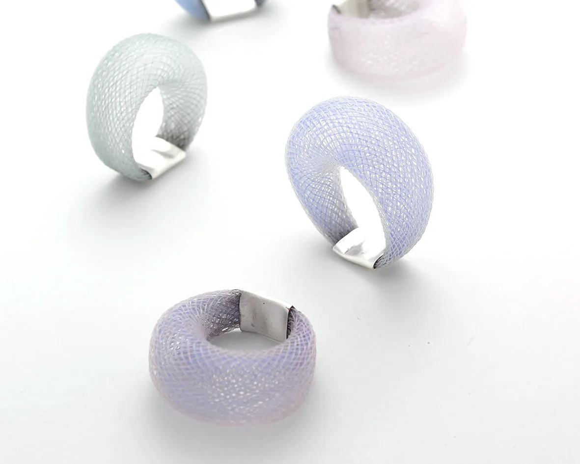 Dyed Nylon Mesh Ring