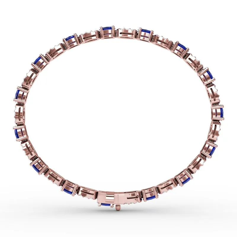 Fana Interchanging Sapphire and Diamond Bracelet