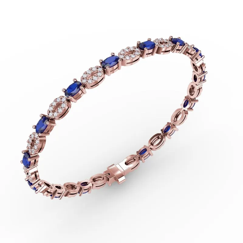 Fana Interchanging Sapphire and Diamond Bracelet