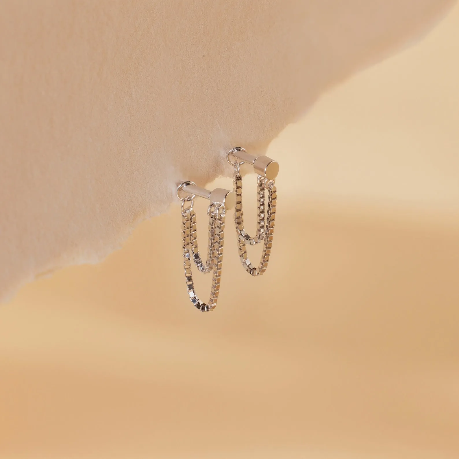 Flatback Chain Earrings