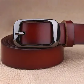 Genuine Leather Belt for Women - Durable and Stylish Fashion Accessory