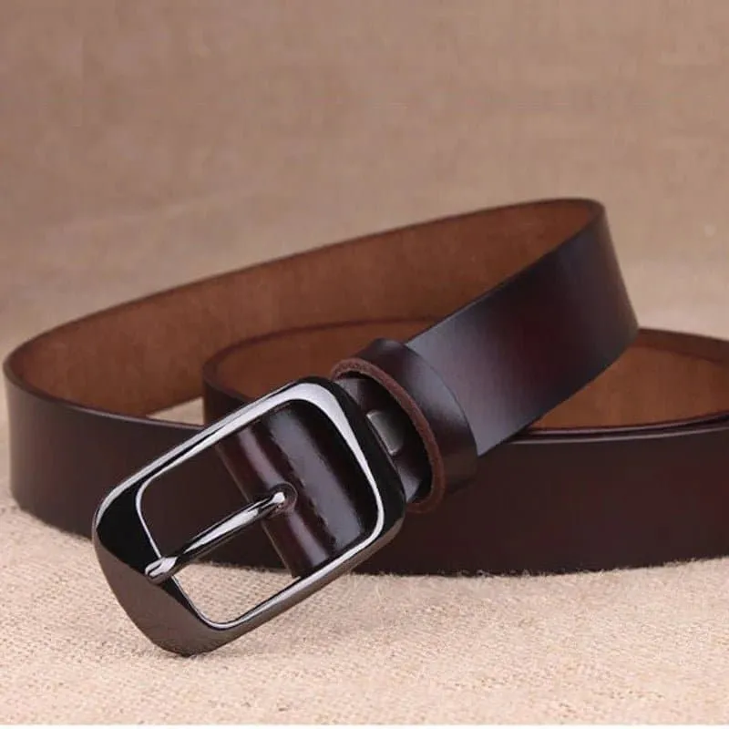 Genuine Leather Belt for Women - Durable and Stylish Fashion Accessory