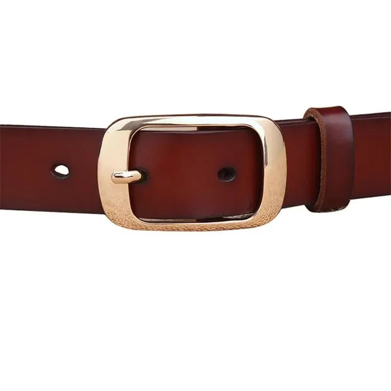 Genuine Leather Belt for Women - Durable and Stylish Fashion Accessory