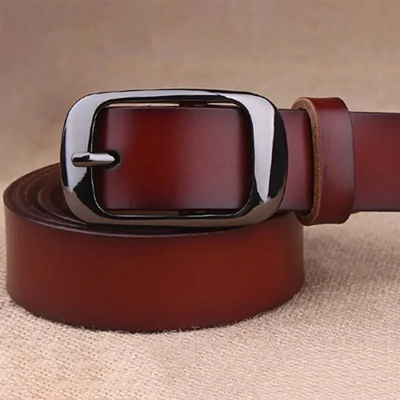 Genuine Leather Belt for Women - Durable and Stylish Fashion Accessory