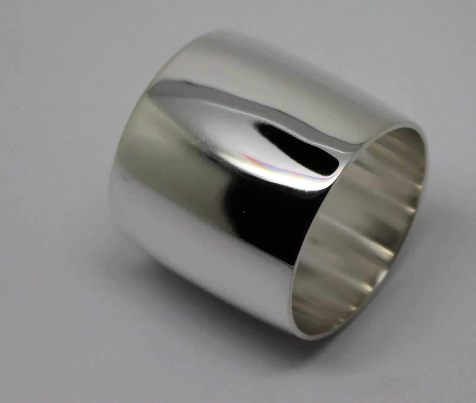 Genuine New Size P Sterling Silver Solid 20mm Extra Wide Band Ring