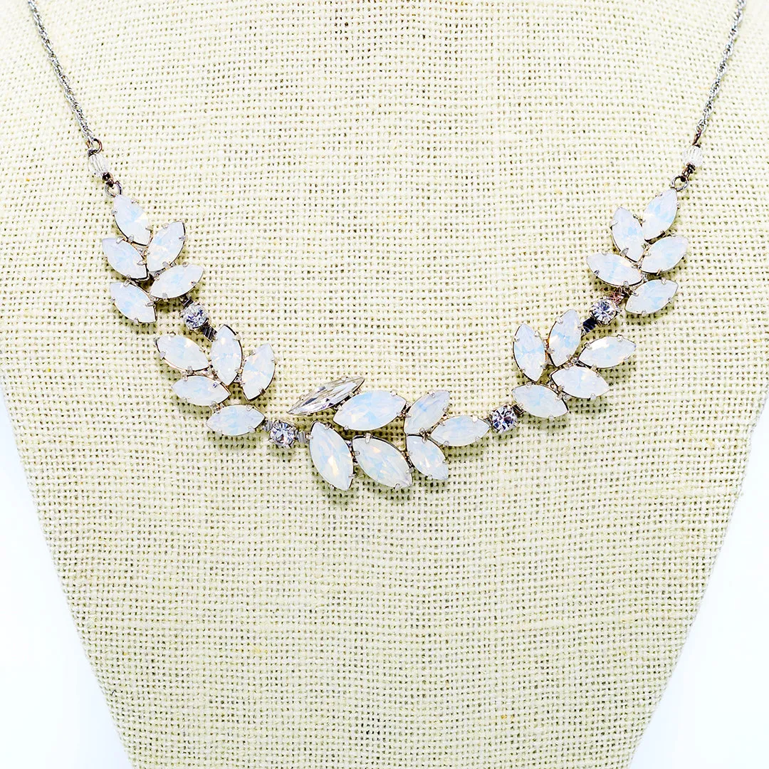 Giovanna Opal Leaf Cluster Necklace