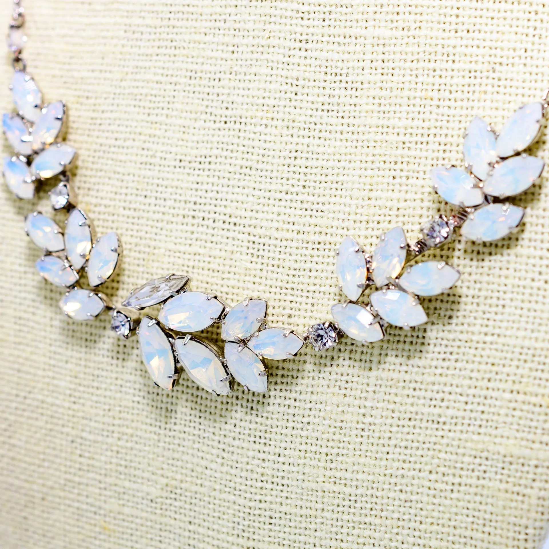 Giovanna Opal Leaf Cluster Necklace