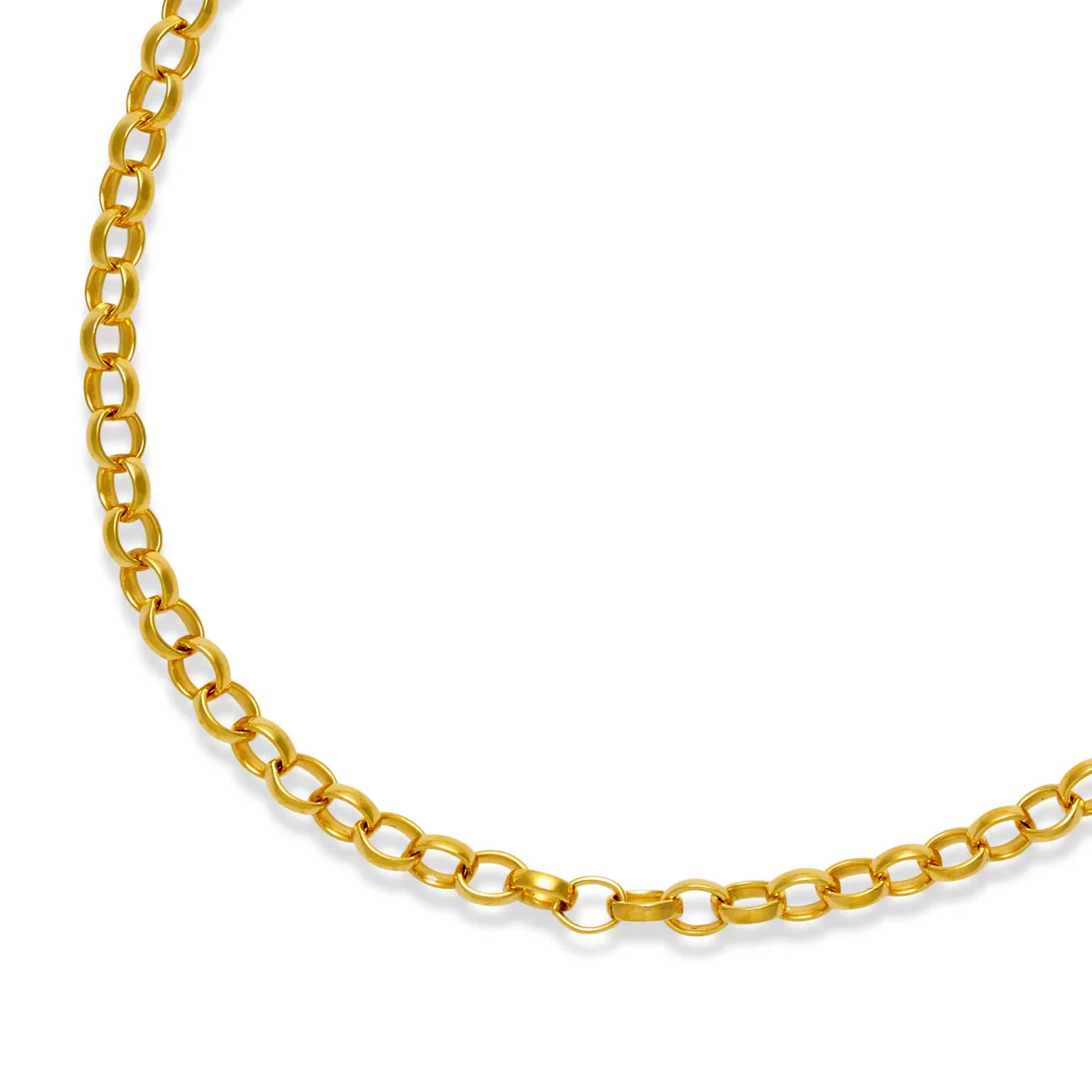 Gold Plated Fine Oval Belcher Bracelet