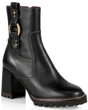 Graphite Erine Lug Sole Platform Bootie