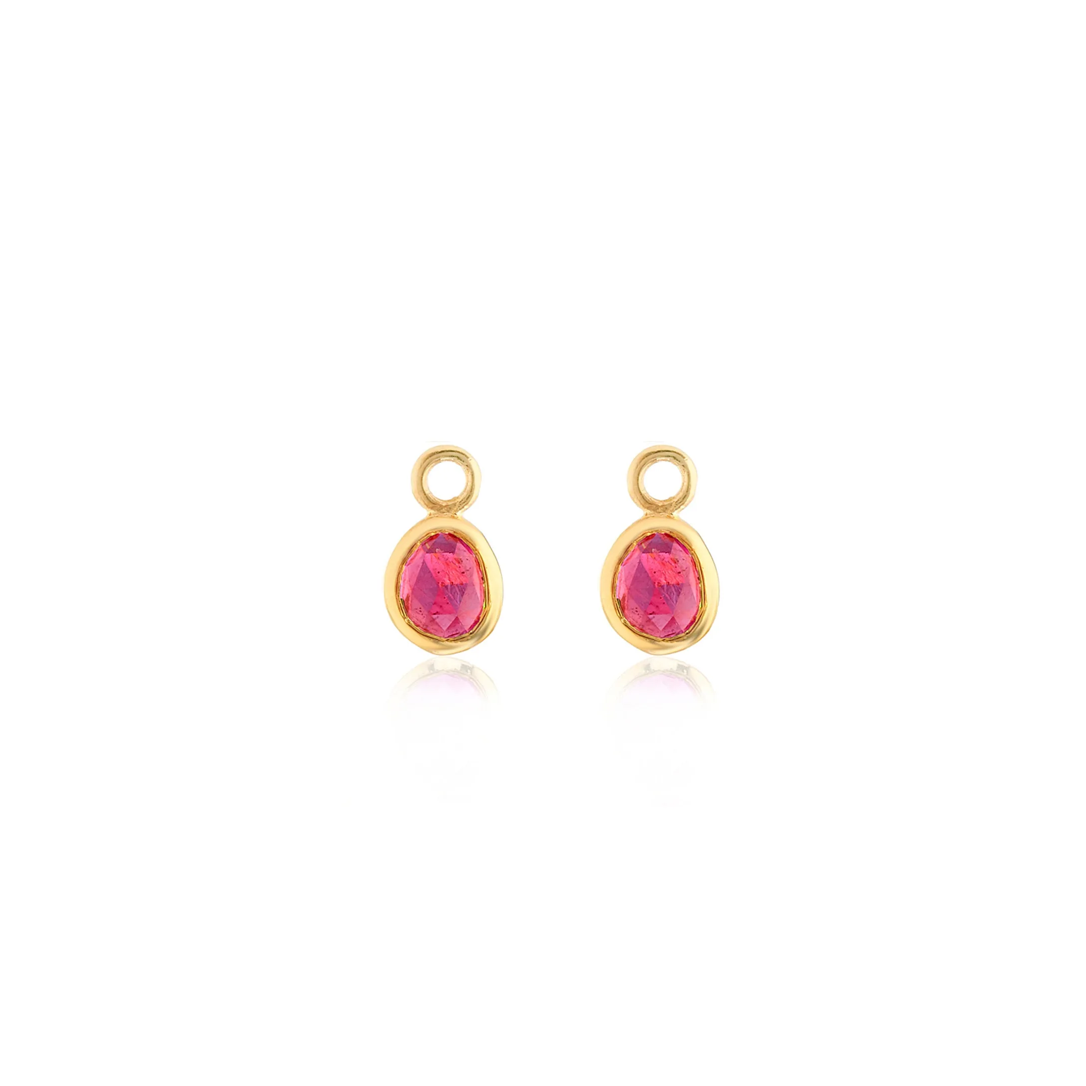 Hampton Ruby & Gold Vermeil Interchangeable Gemstone Drops