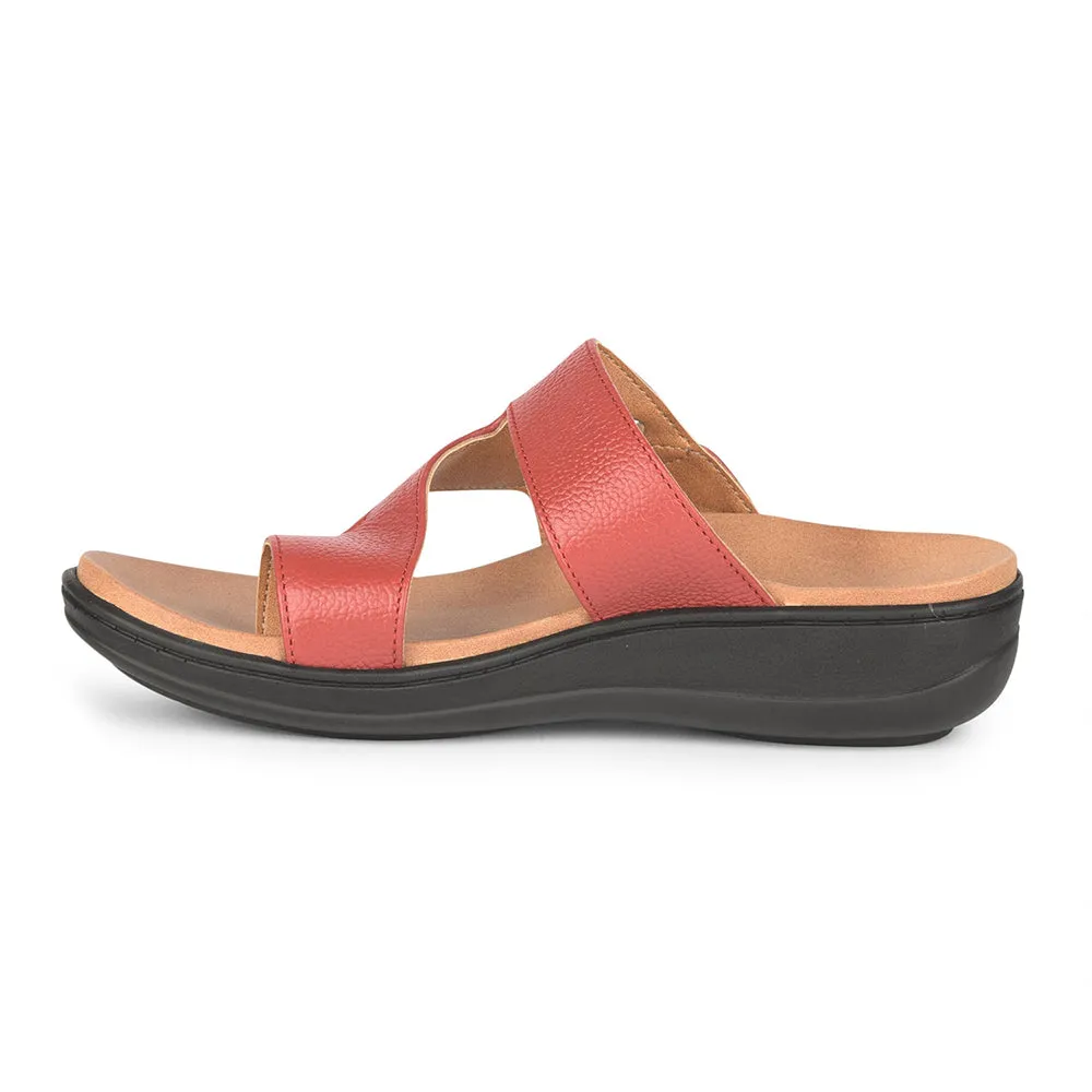 Healers Casual (Red) Thongs For Women LYRA-01 By Liberty