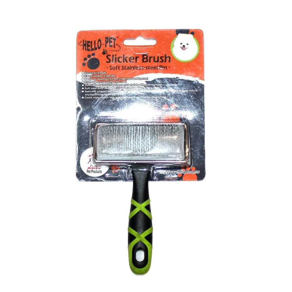 Hello Pet Slicker Brush for Pets- Small