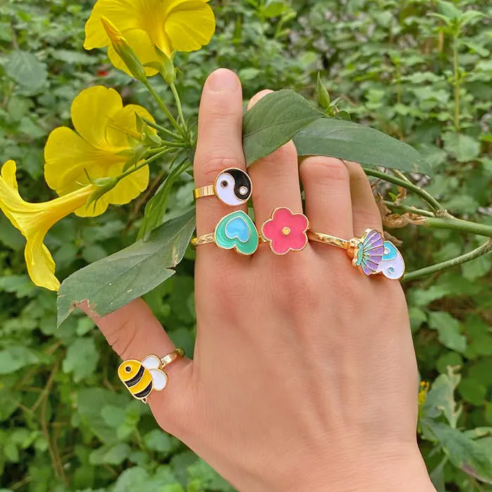 Honey Bee Anxiety Ring 🐝