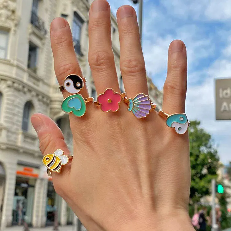 Honey Bee Anxiety Ring 🐝