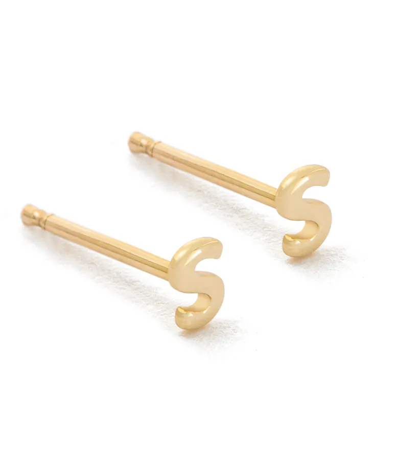 Initial Earrings