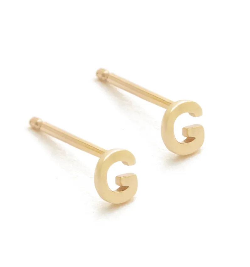 Initial Earrings