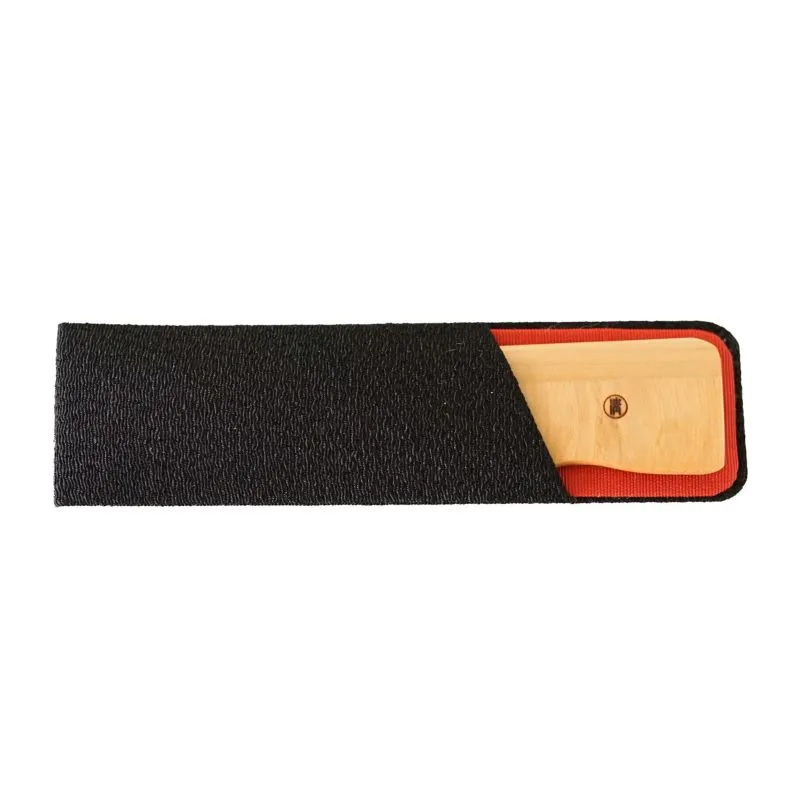 Japanese Akane (Madder) Comb with Chirimen (Crepe Fabric) Case ,  Handmade in Kyoto, Japan,  Japanese traditional hair comb