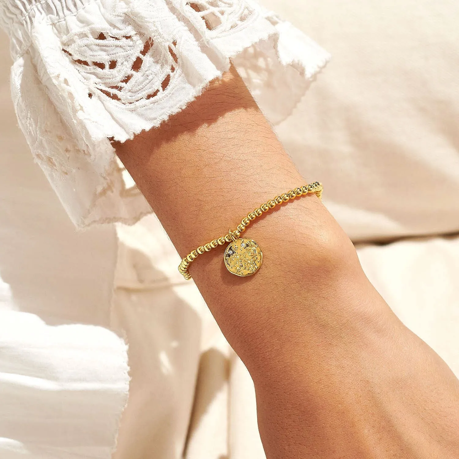 Joma Jewellery Gold Star Sign A Little 'Aquarius' Bracelet