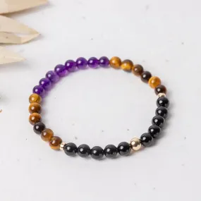 Journey's Guard: Black Tourmaline, Amethyst & Tiger Eye