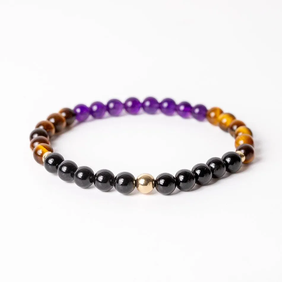 Journey's Guard: Black Tourmaline, Amethyst & Tiger Eye