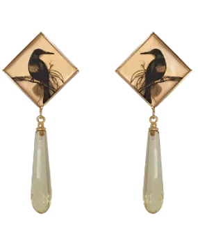 Junglebird & Citrine Earrings