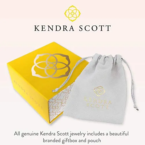 Kendra Scott Elisa Pendant Necklace for Women, Fashion Jewelry, 14k Gold-Plated, White Opal