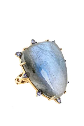 Labradorite & Tanzanite Ring