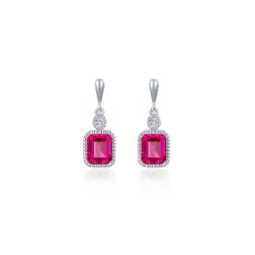 Lafonn Birthstone Emerald July Ruby Earring BE007RBP00