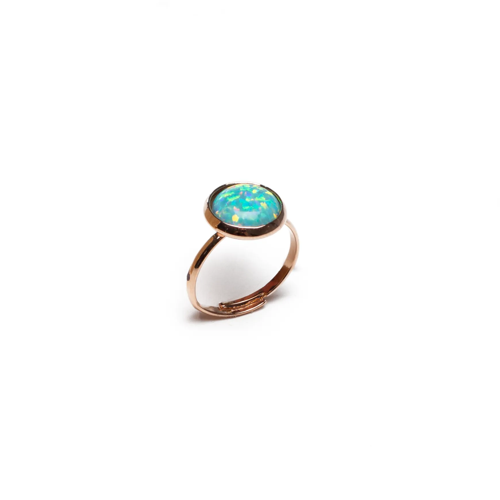 Large Circle Ring in "Green Opal" *Custom*