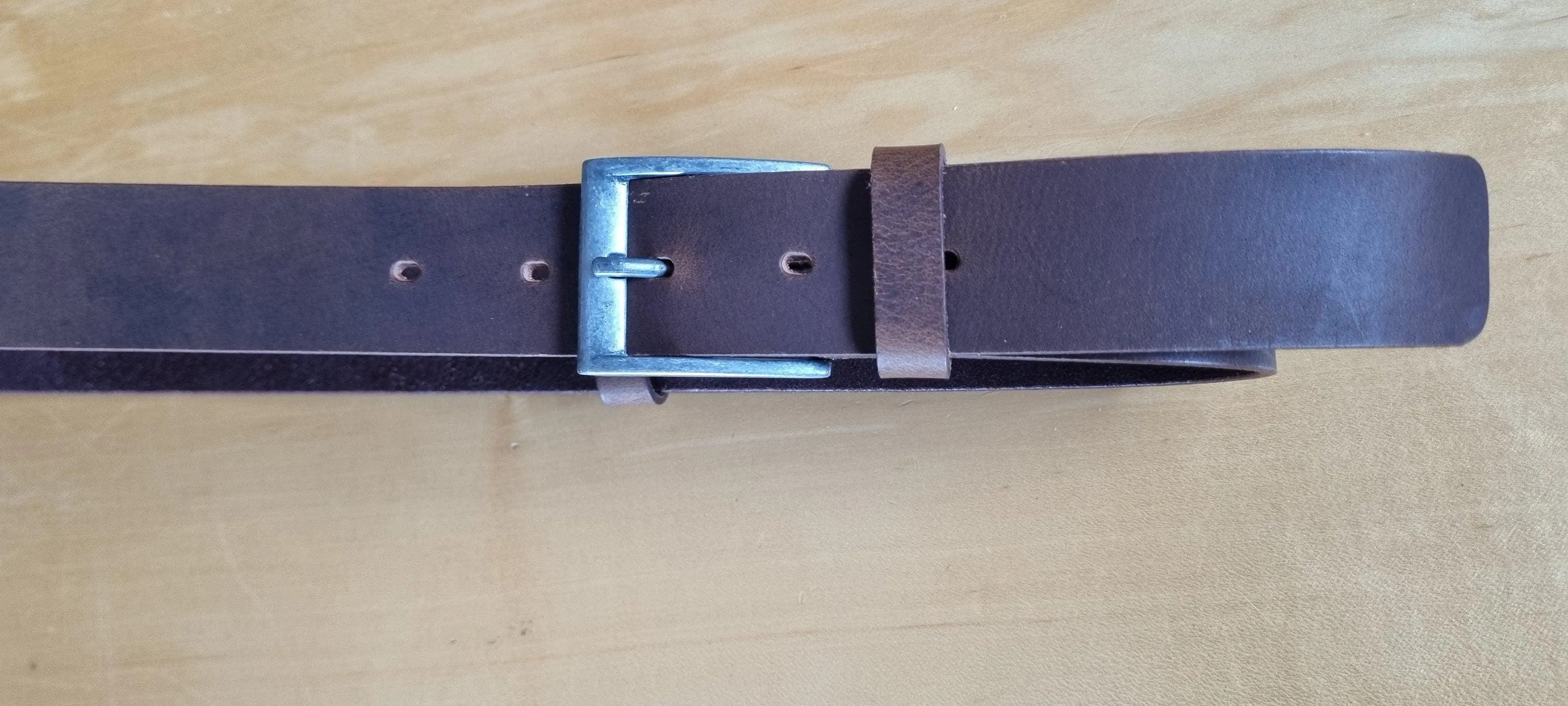 Leather belt for men, genuine leather belt, milled oily with a pull-up effect, width 4cm(1,6")