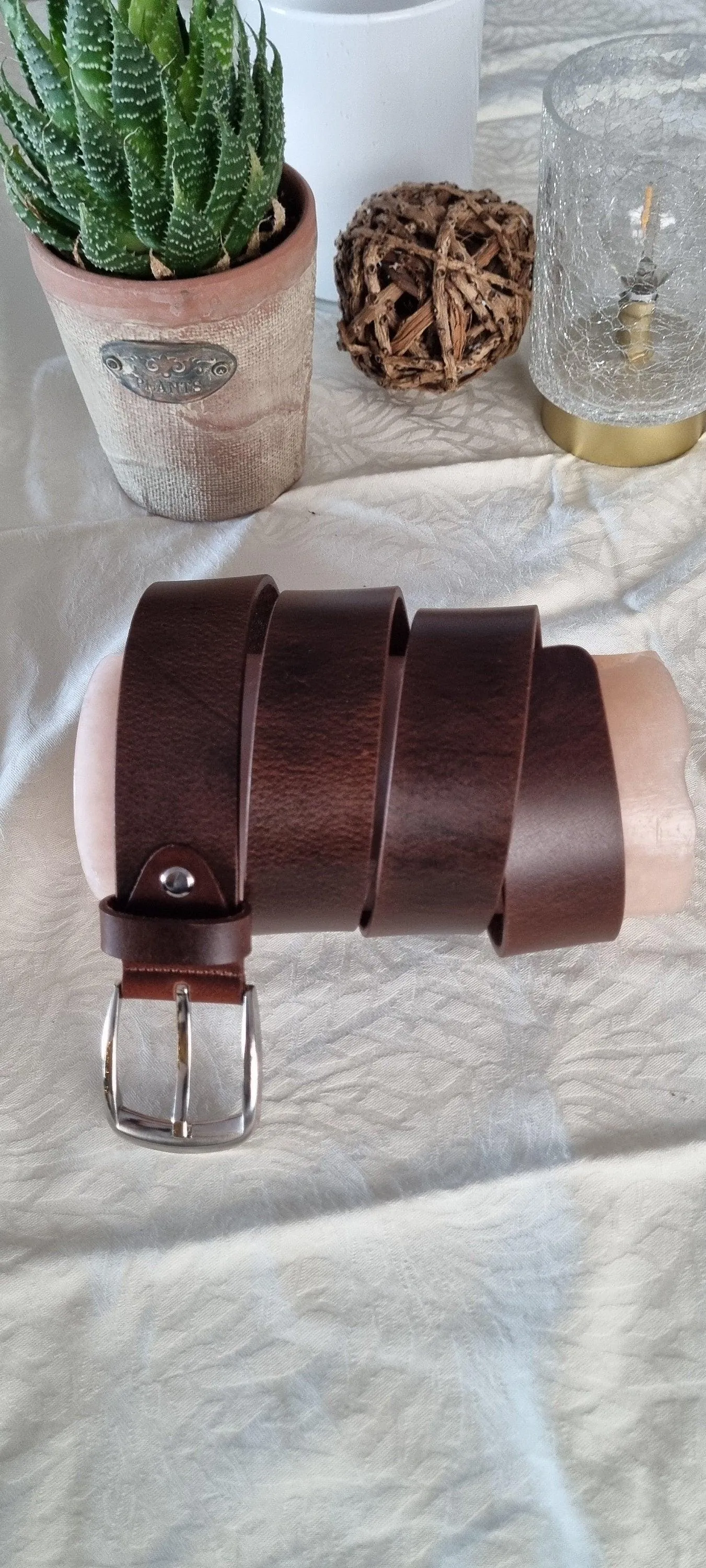 Leather belt for men, genuine leather belt, milled oily with a pull-up effect, width 4cm(1,6")