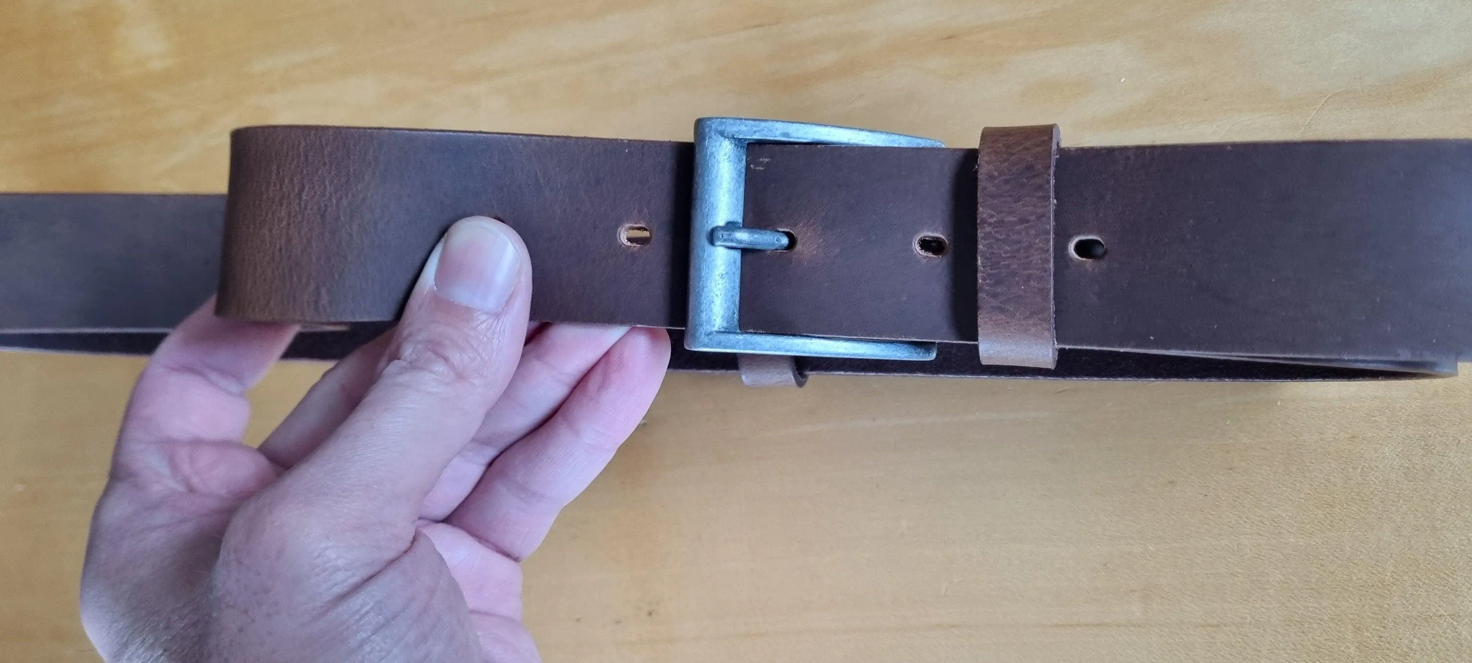 Leather belt for men, genuine leather belt, milled oily with a pull-up effect, width 4cm(1,6")