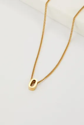 Letter Necklace O