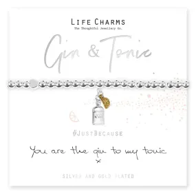 Life Charms Gin To My Tonic Bracelet