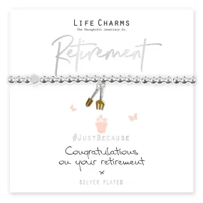 Life Charms On Youre Retirement Bracelet