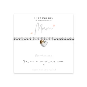 Life Charms "You Are A Marvellous Mam" Bracelet