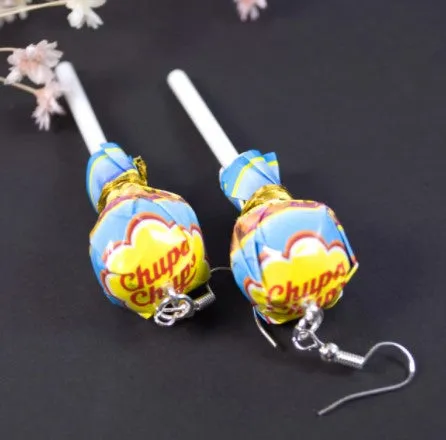 Lollipop Candy Style Dangle Earrings | Funny Lollipop Candy Earrings