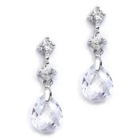 Malia Crystal Bridal Drop Earring