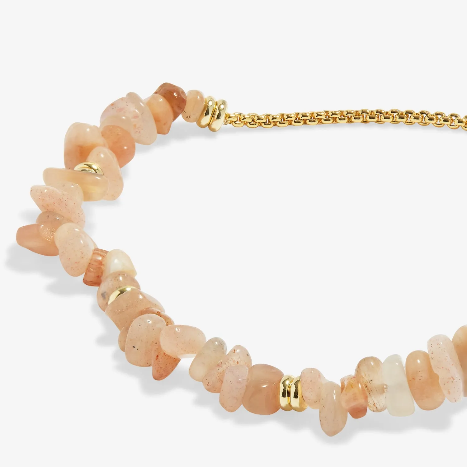 Manifestones Sunstone Gold Plated Bracelet 7448