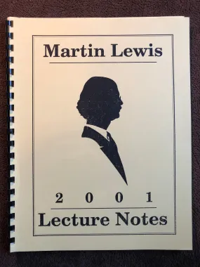 Martin Lewis 2001 Lecture Notes