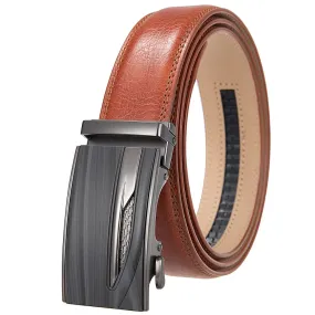 Men's Belts High Quality Genuine Leather Belts Metal Automatic Buckle Luxury Male Belts Business Casual Cowhide Waist Band