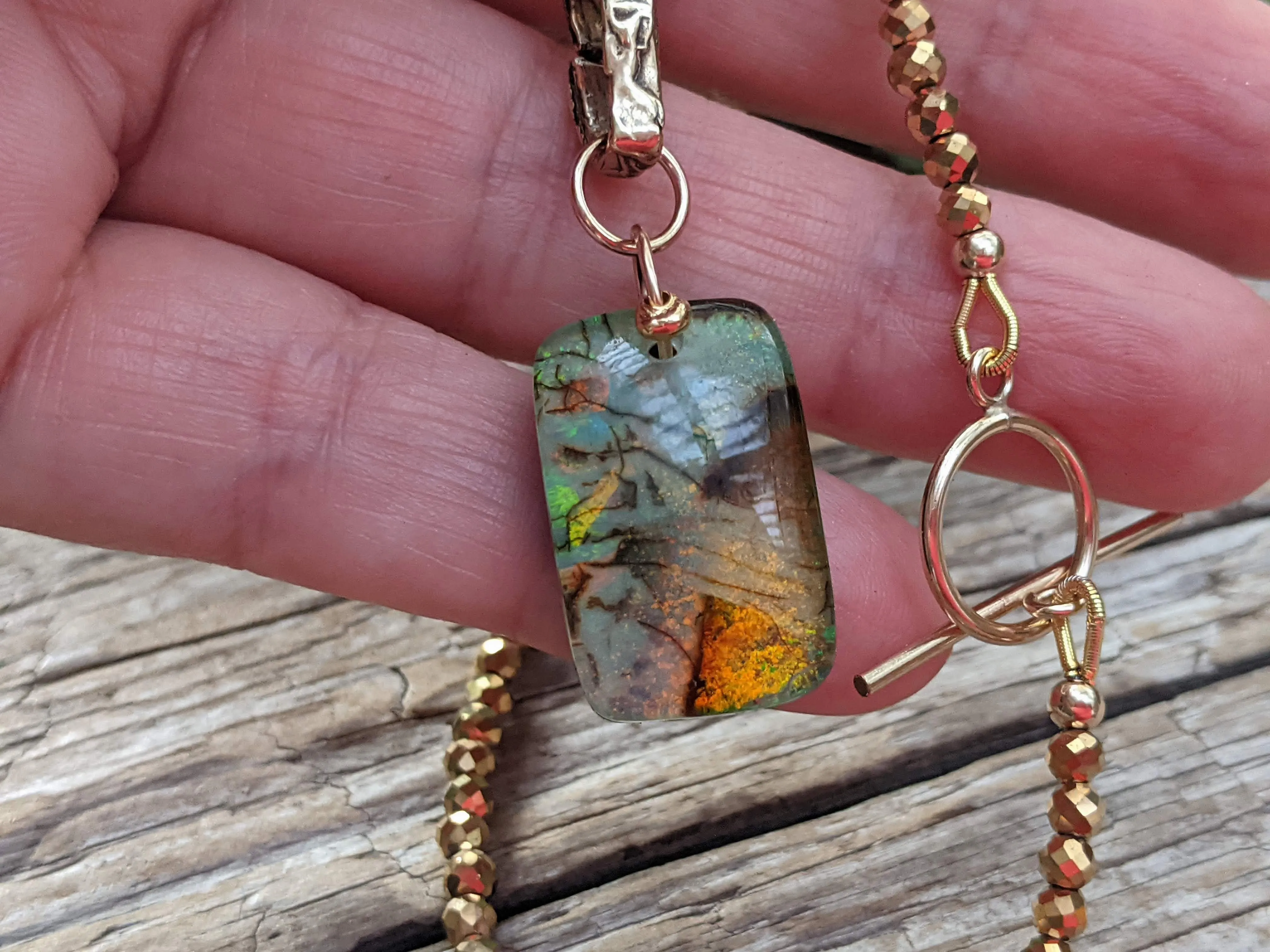 Monarch Opal Sparkle Necklace