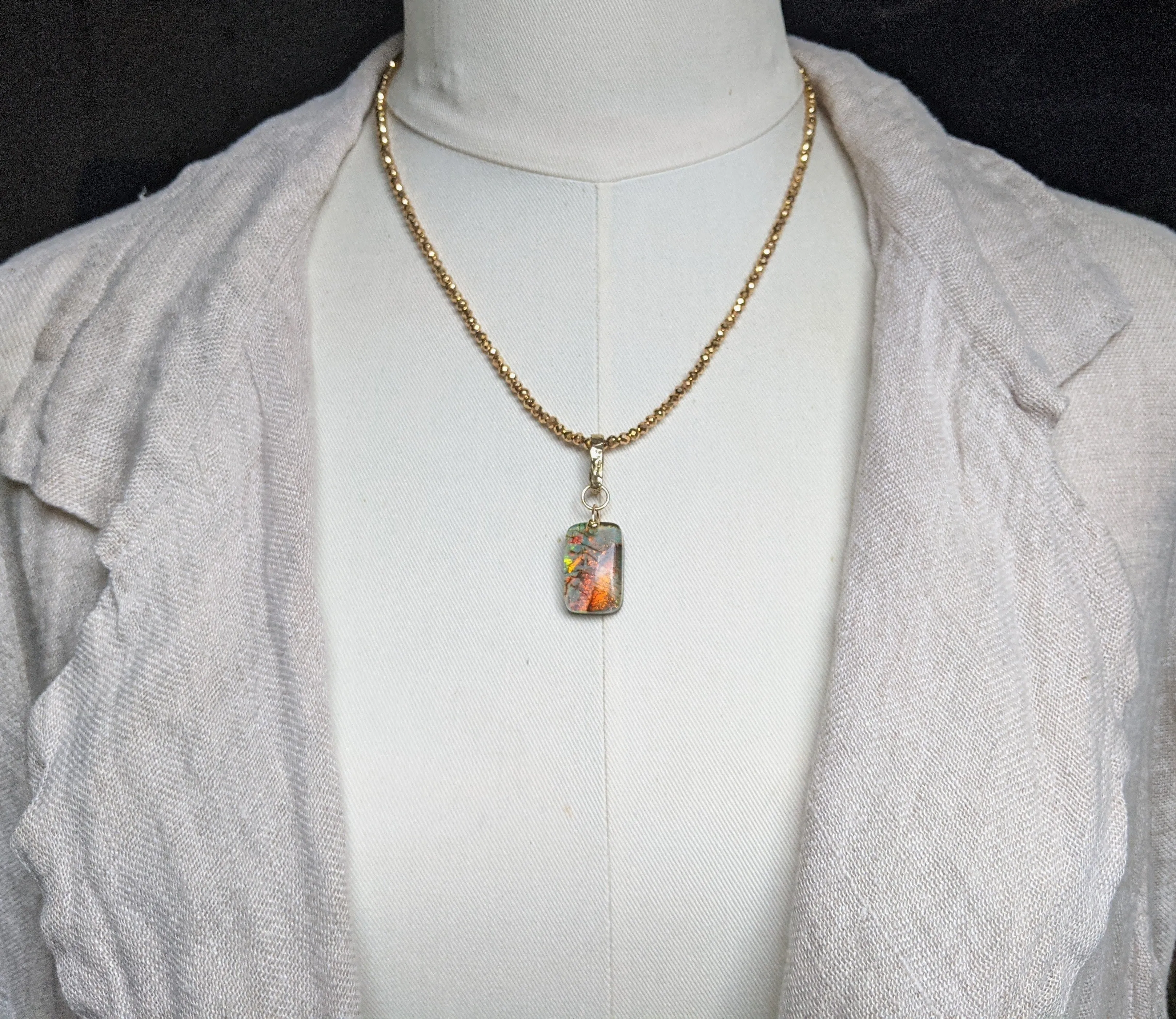 Monarch Opal Sparkle Necklace