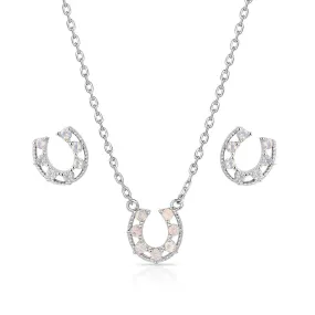 Montana Silversmiths Delicate Glamour Horseshoe Jewelry Set