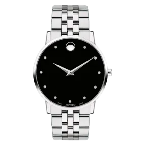 MOVADO Watch Museum Classic Diamond Silver 0607201