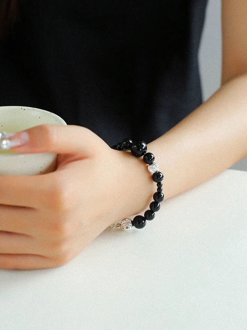 Mystical Black Agate Bracelet