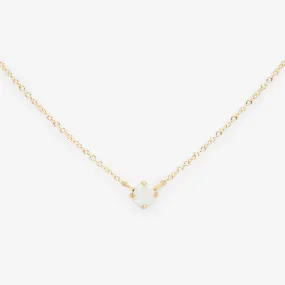 N5804OP | Australian White Opal Wisp Necklace