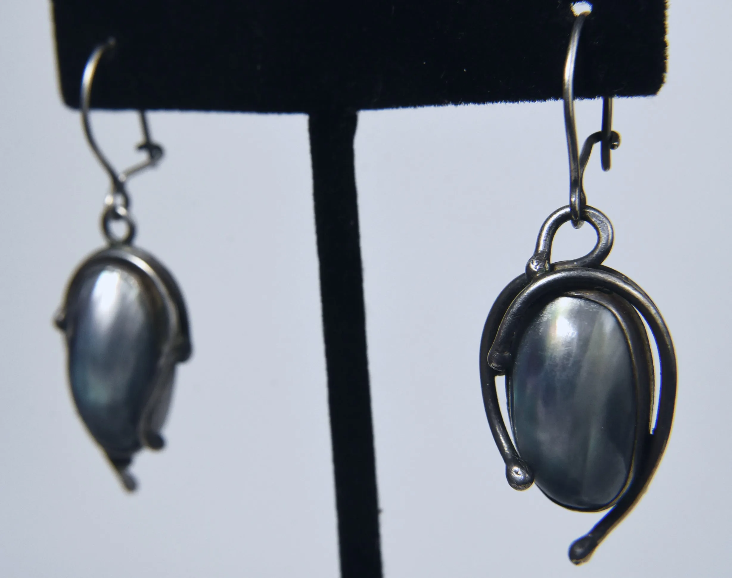 Nacre Sterling Silver Dangle Earrings